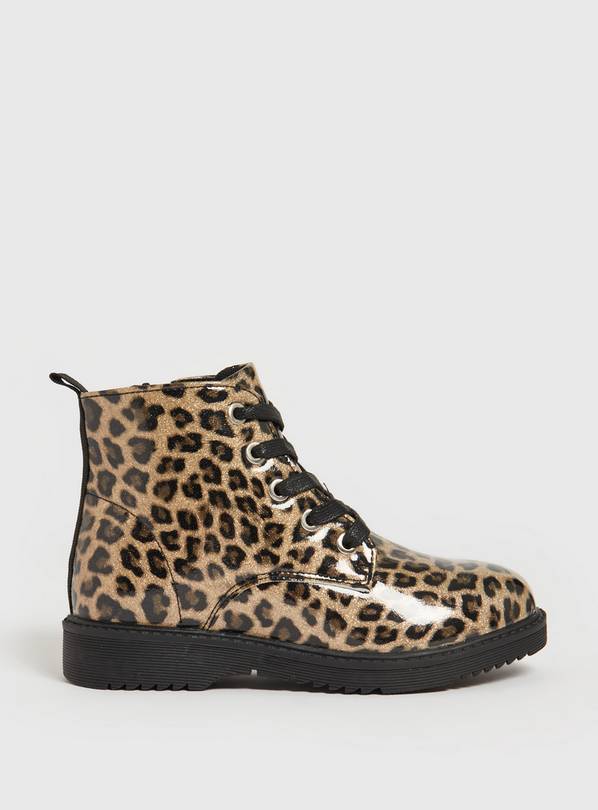 Buy Leopard Print Ankle Boots 1 | Boots and wellies | Argos