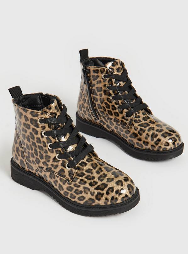 Leopard womens clearance boots