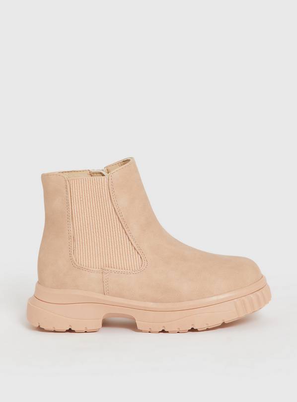 Pink Faux Suede Chelsea Boots 12 Infant