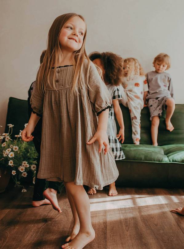 TURTLEDOVE LONDON Herb Gauze Dress 4-5 Years