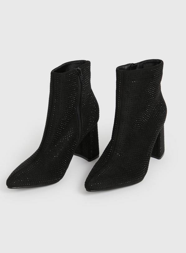 Buy Black Gem Embellished Boots 4 Boots Tu