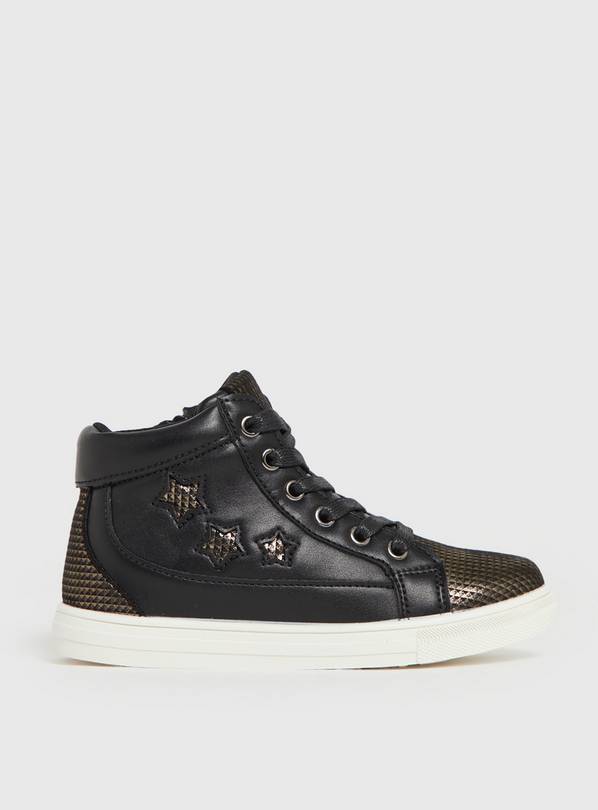 High top sneakers hot sale with stars