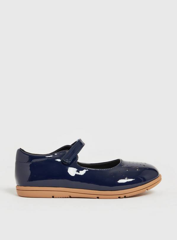 Buy Navy Patent Heart Detail Bumper Shoe 8 Infant | Shoes | Tu