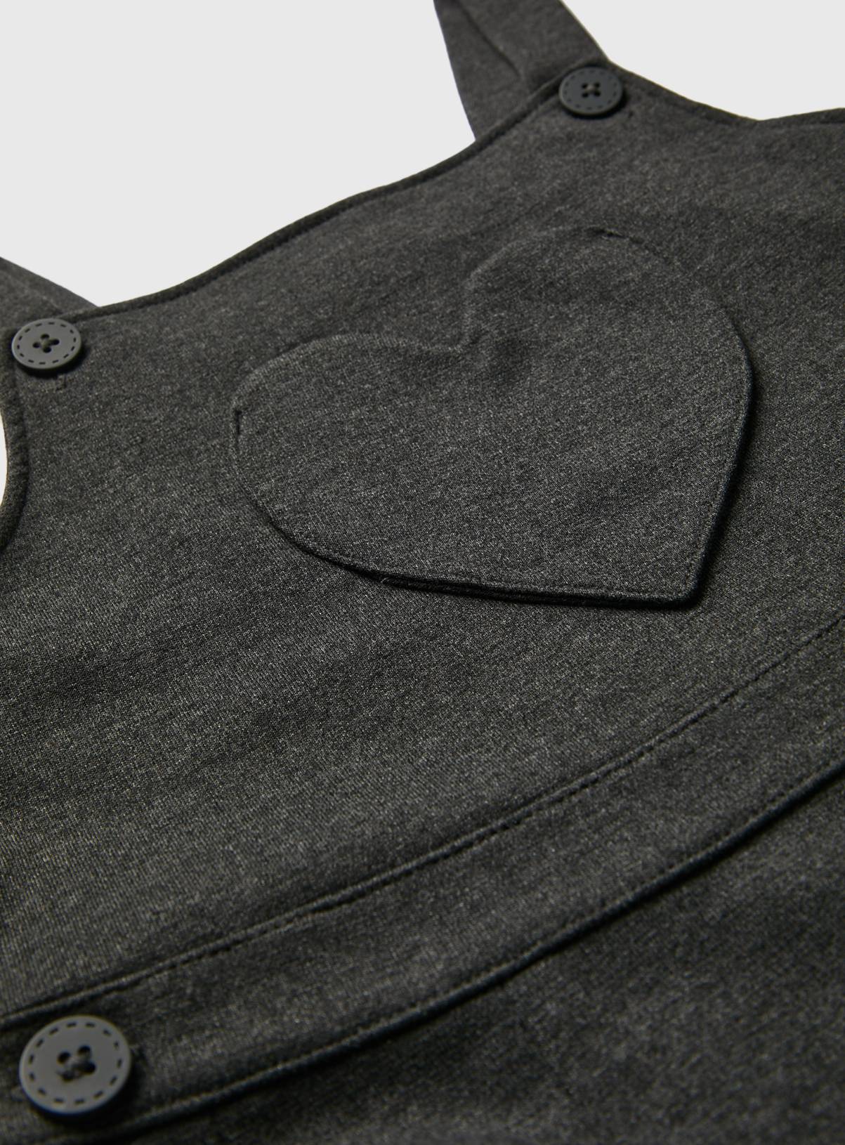 Grey Jersey Heart Pocket Pinafore 12 years - Image 2