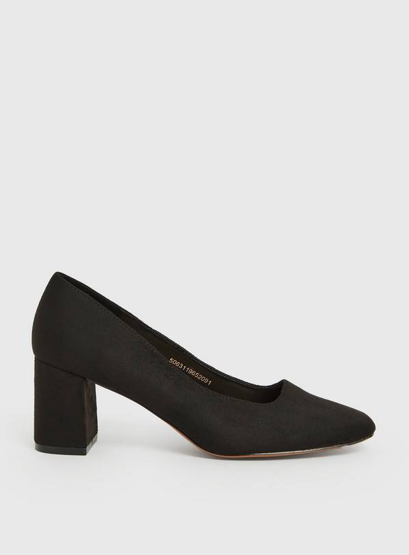 Molly Mae Black Suede Pointed-Toe Ankle Strap Pumps