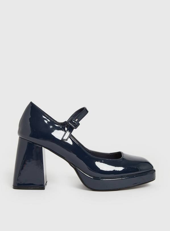 Navy patent mary jane sales shoes