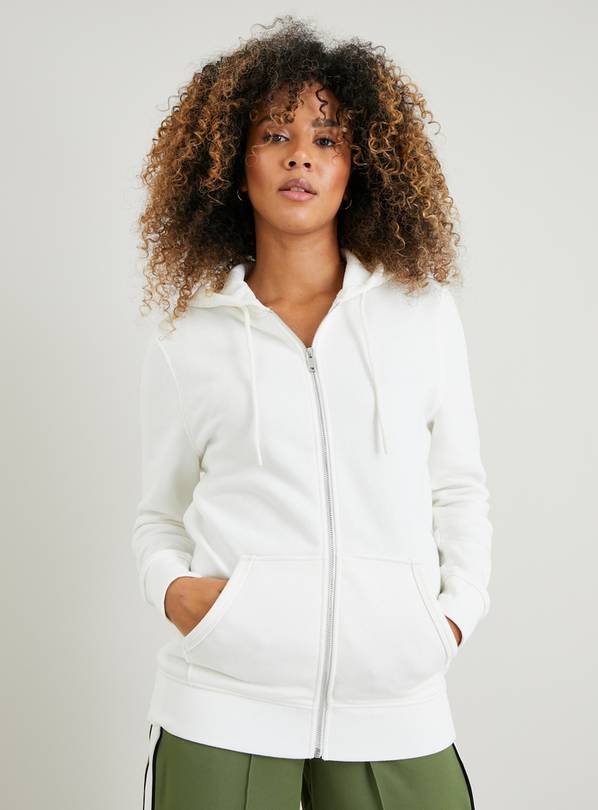 Buy Cream Zip Hoodie M | Hoodies and sweatshirts | Argos