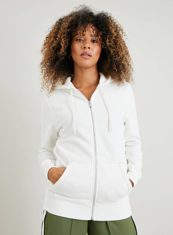 Womens Cream Hoodies