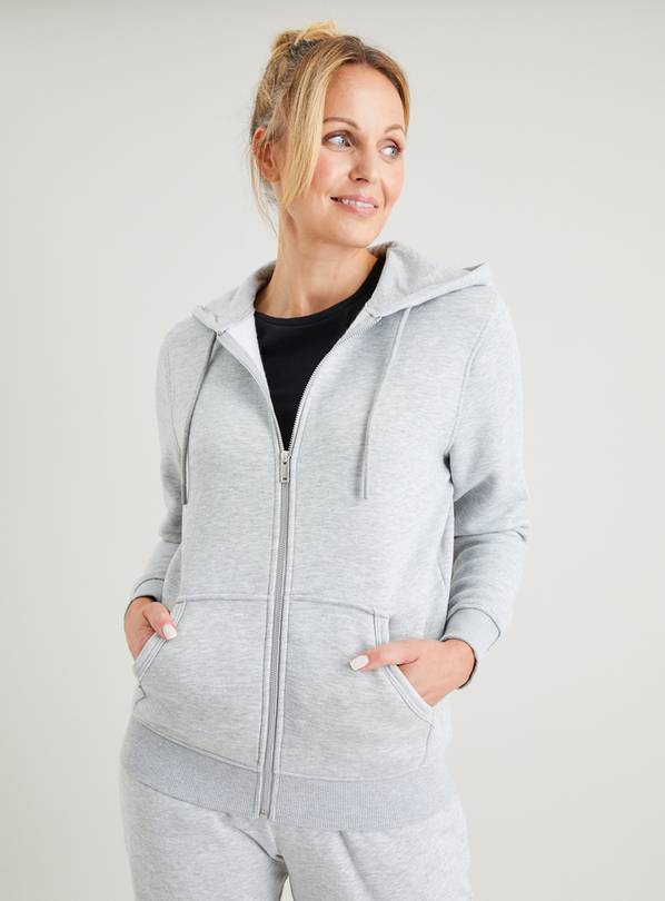 Buy Grey Zip Hoodie XXL | Hoodies and sweatshirts | Tu