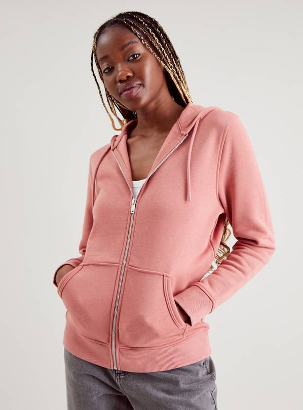 Buy Pink Zip Through Hoodie L Hoodies and sweatshirts Argos