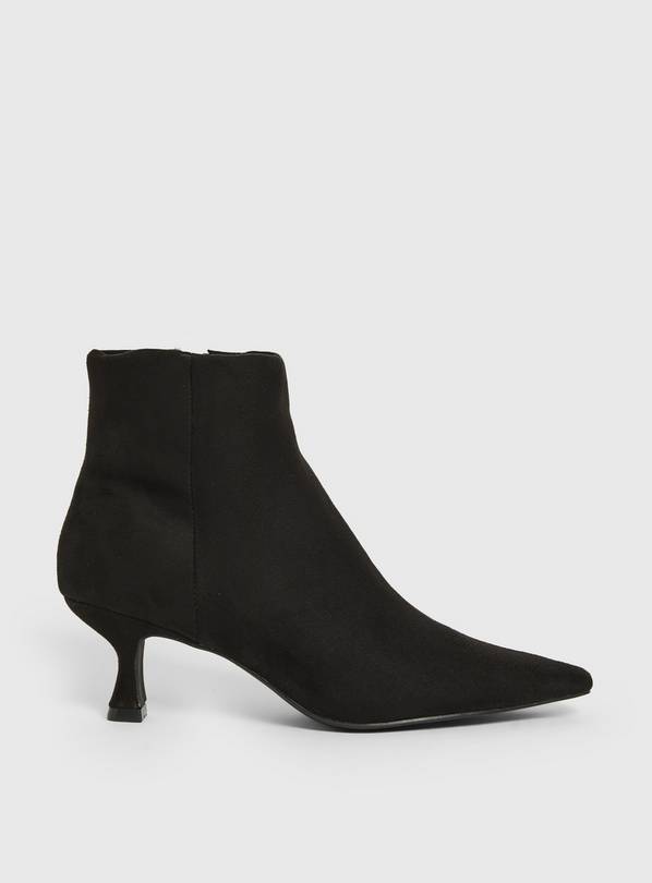 Buy Black Kitten Heel Ankle Boots 6 | Boots | Argos