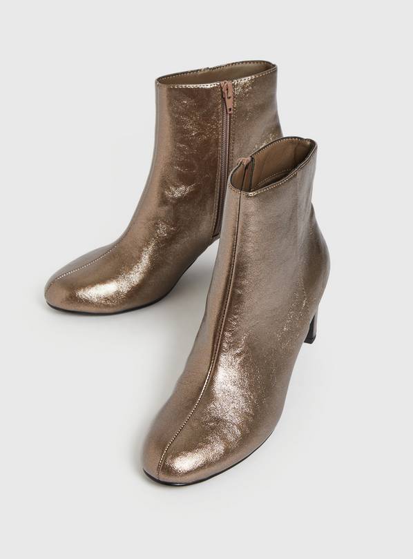 Bronze shop metallic boots