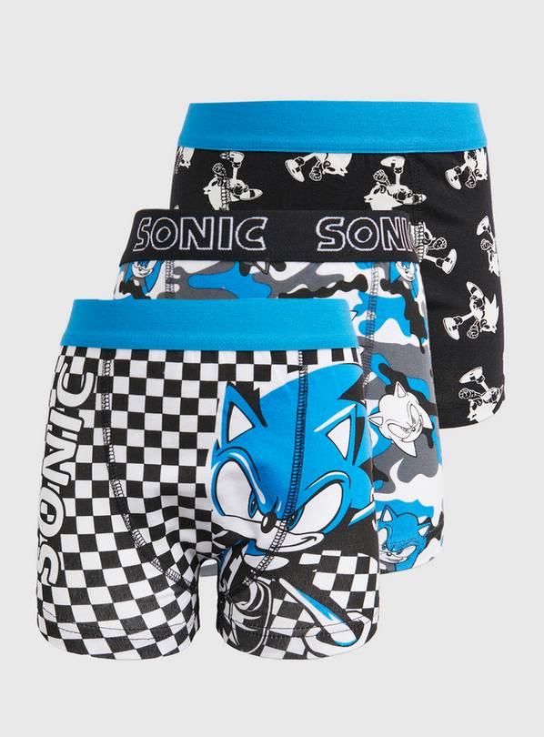 Buy Sonic The Hedgehog Trunks 3 Pack 8-9 years