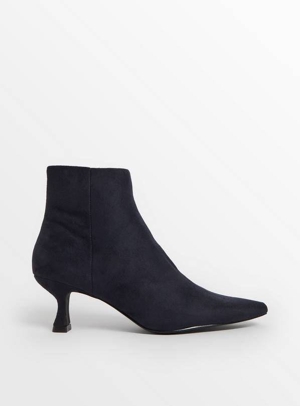 Navy stiletto ankle store boots