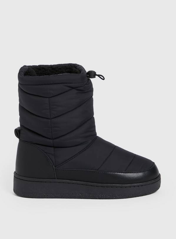 Buy Black Duvet Boots 7 | Boots | Tu