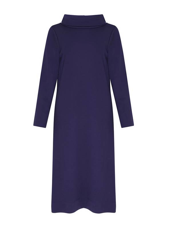 Buy FINERY Ingrid Ponte Jersey Navy Dress - 10 | Workwear | Argos