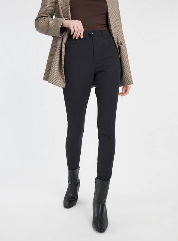 Buy Black Treggings With Stretch 16S, Trousers