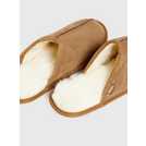 Buy totes Tan Suede Mule Slippers With Faux Fur M Loungewear Tu