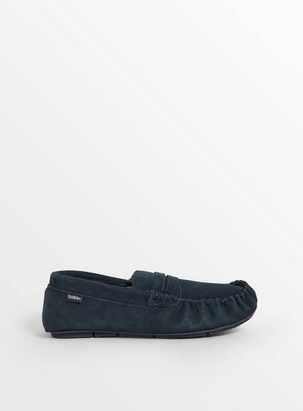 Men's Sole Comfort Black Leather Slip On Shoes - Tu Clothing by Sainsbury’s