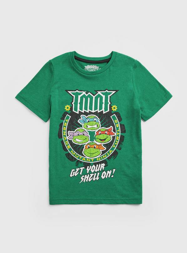 Teenage Mutant Ninja Turtle Gray Retro Style Graphic T-Shirt Size