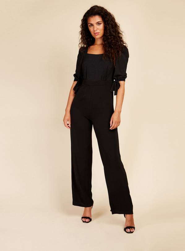LITTLE MISTRESS Black Seersucker Jumpsuit 14