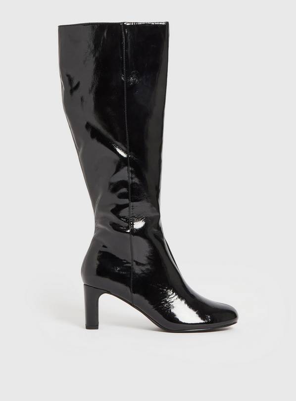 Cheap black hot sale heeled boots