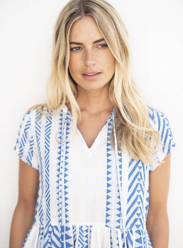 BRAKEBURN Blue Jaya Short Dress - 12