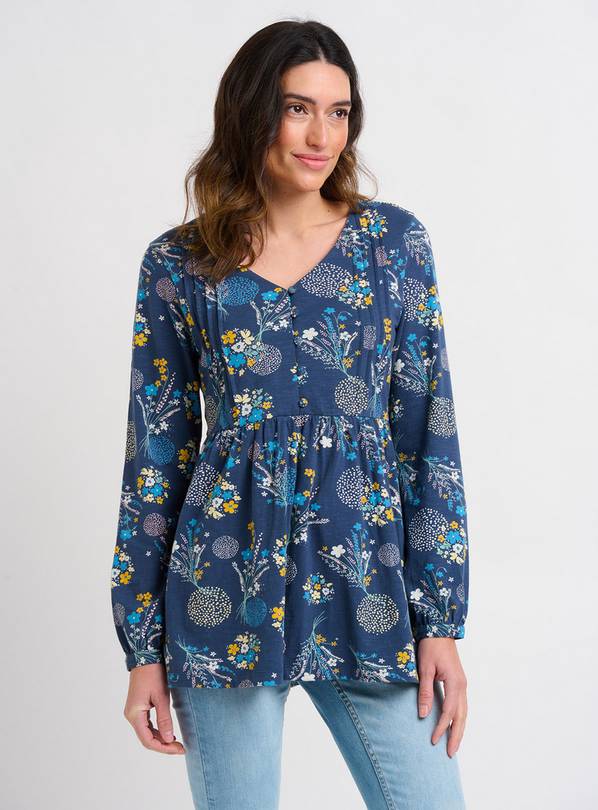 Buy Brakeburn Navy Bursting Blooms Blouse - 10 | Blouses | Argos