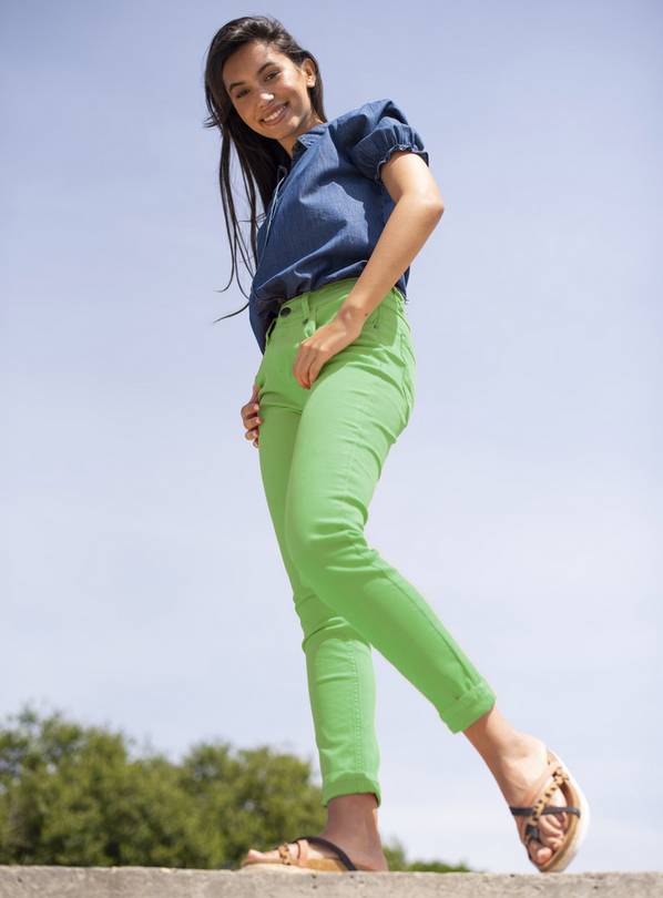 BRAKEBURN Green Coloured Jeans - 10