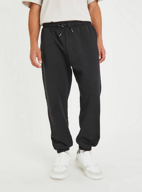 Black Relaxed Fit Joggers XXL