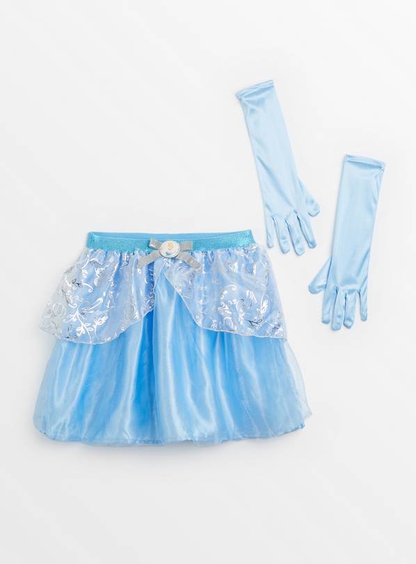 Disney Princess Cinderella Skirt & Long Gloves 6-8 years