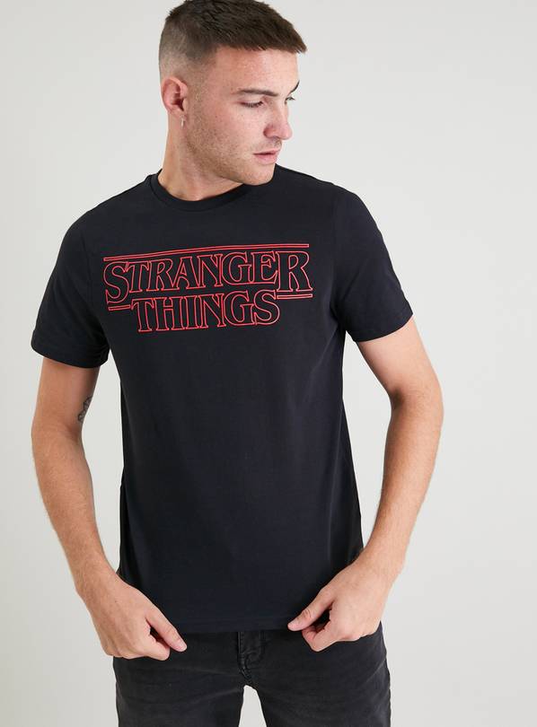 Stranger Things Black T-Shirt XXXL
