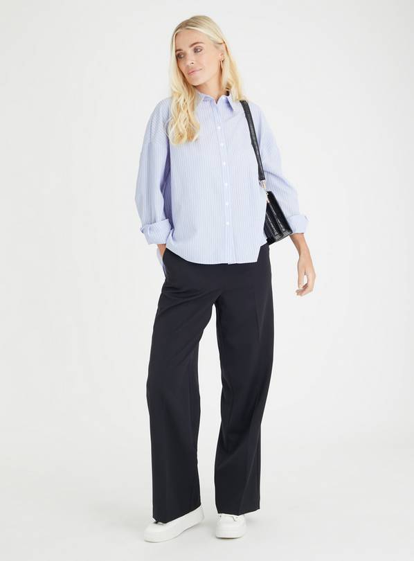 Buy Black Wide Leg Trousers 12R Trousers Tu