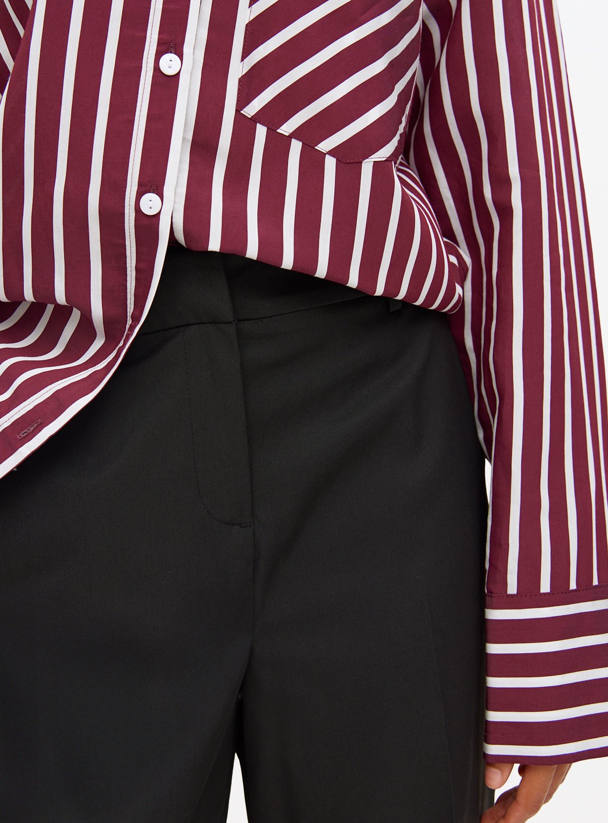 Black Wide Leg Trousers 22L - Image 3 thumbnail