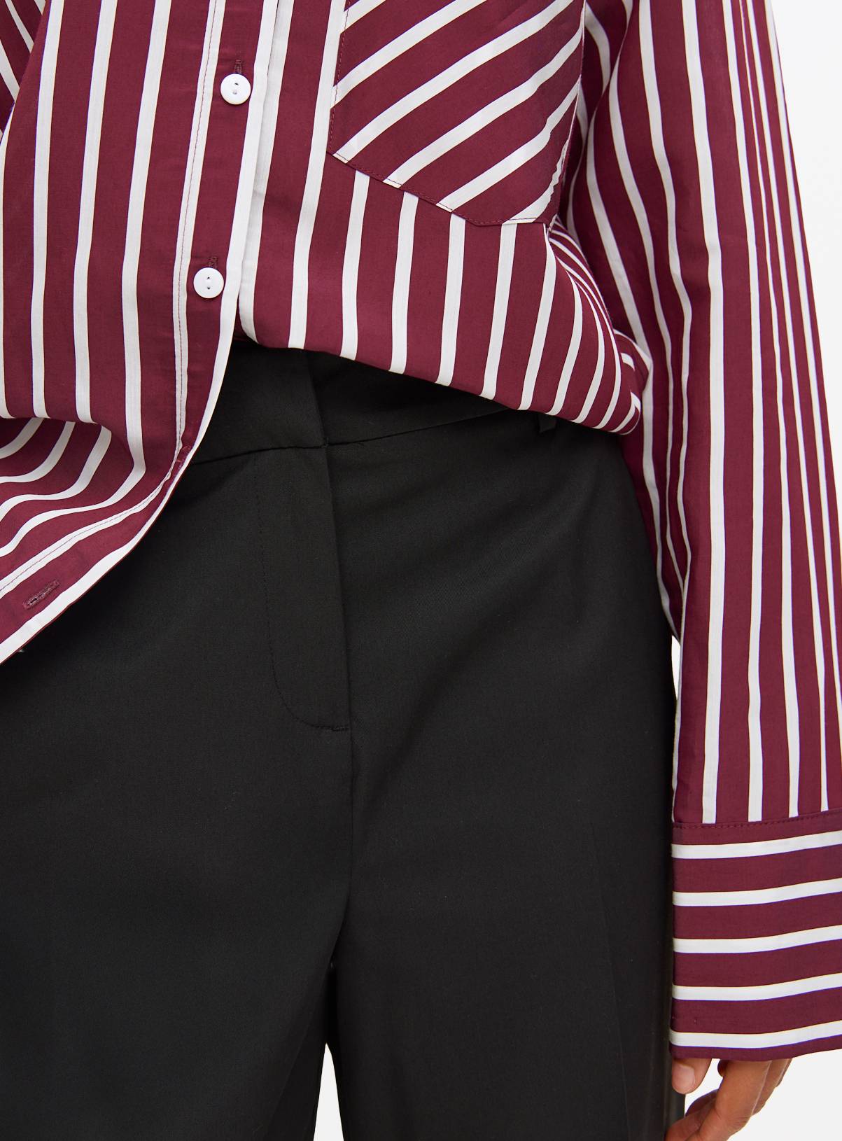 Black Wide Leg Trousers 22L - Image 3