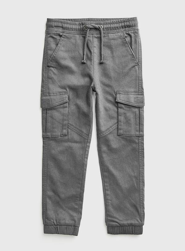 Grey Loop Back Cargo Trousers 7 years