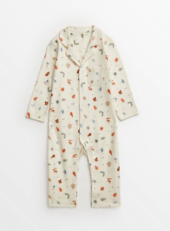 Cream Woodland Traditional Sleepsuit Up to 3 mths