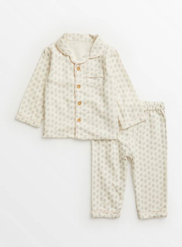 Floral Print Woven Traditional Pyjamas 9-12 months