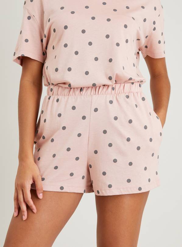 Pink Spot Coord Pyjama Shorts 18
