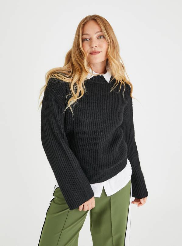 Ladies on sale ribbed jumper