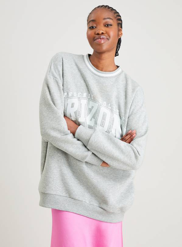 Grey marl outlet sweatshirt women's