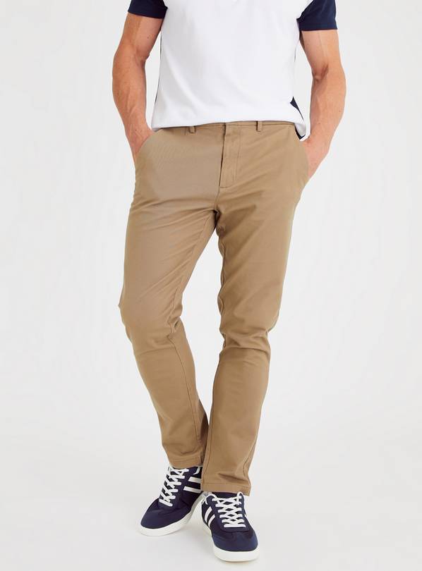 Neutral Skinny Fit Chino With Stretch 36S