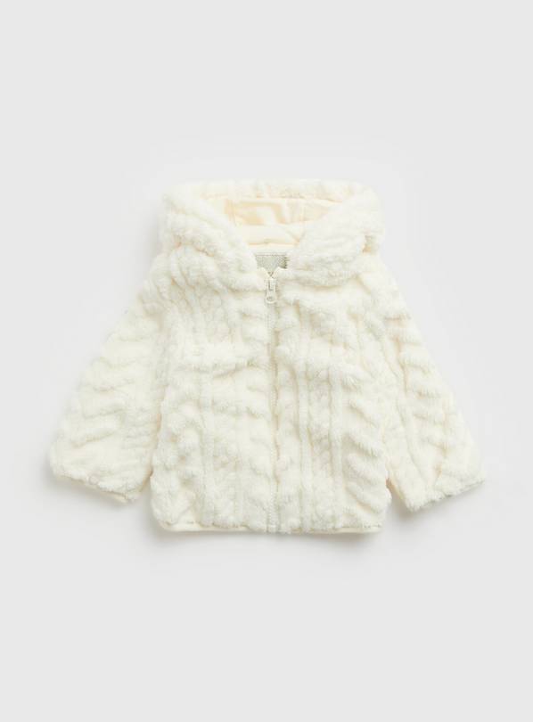 Buy Cream Cable Fleece Jacket 1824 months Tops and tshirts Argos