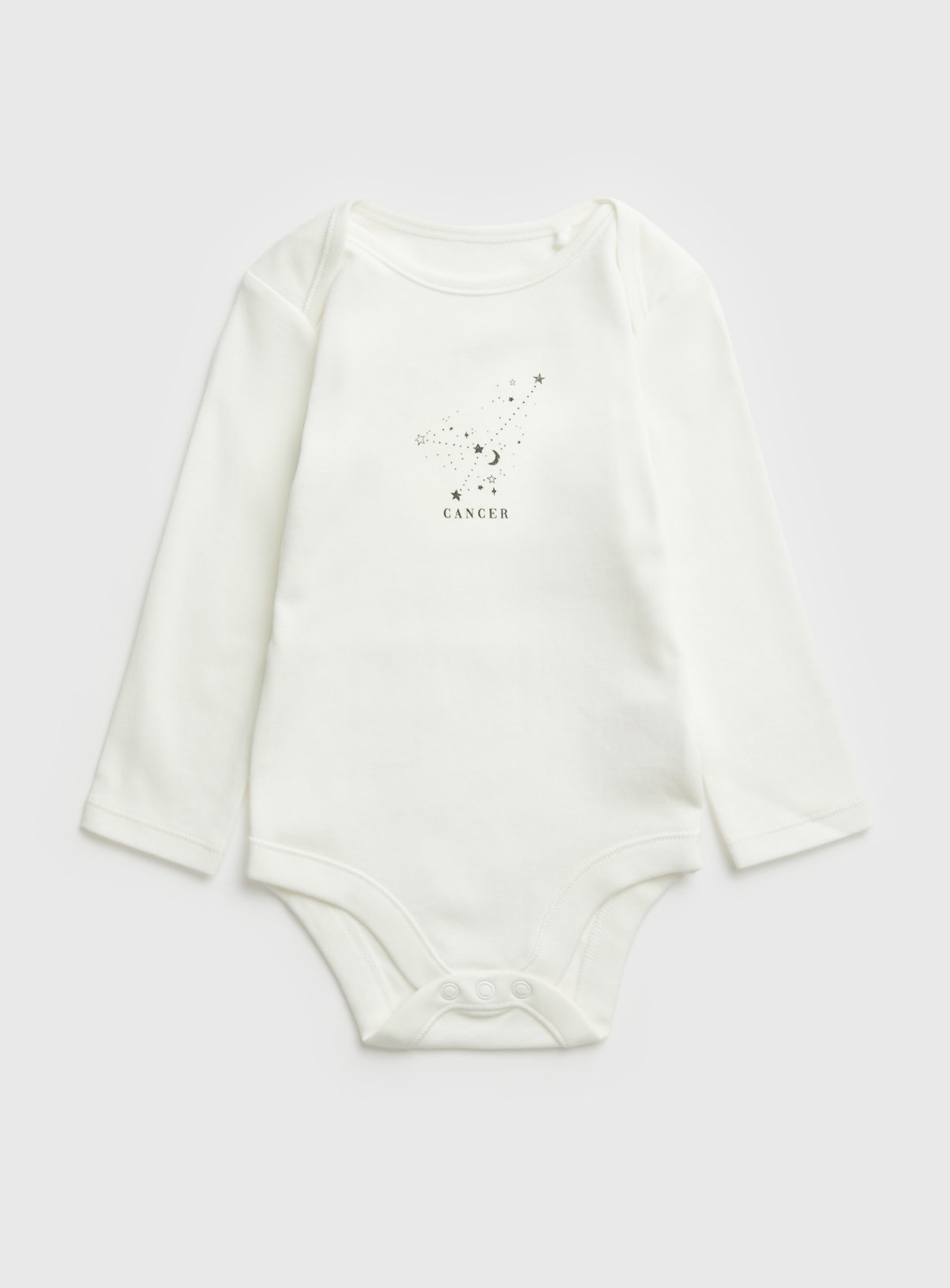 White White Cancer Zodiac Bodysuit - Tu by Sainsbury's