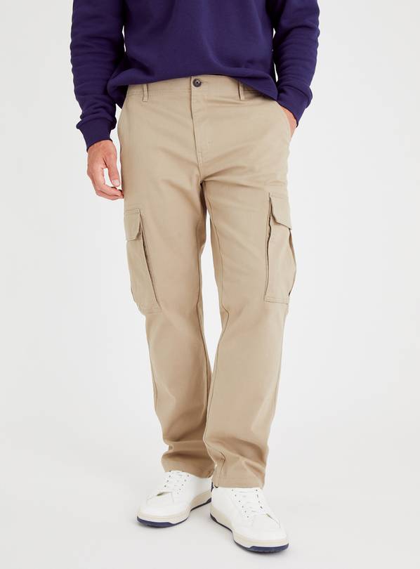 Straight leg cargo hot sale pants mens