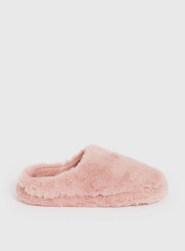 Fluffy mule clearance slippers