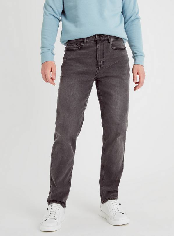 Buy Grey Wash Slim Fit Jeans With Stretch 38S | Jeans | Argos