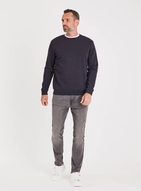 Buy Grey Denim Flexi Stretch Skinny Fit Jeans 34R, Jeans