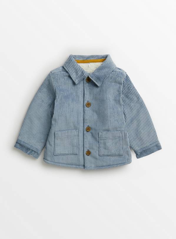 Blue Corduroy Shacket  Up to 3 mths