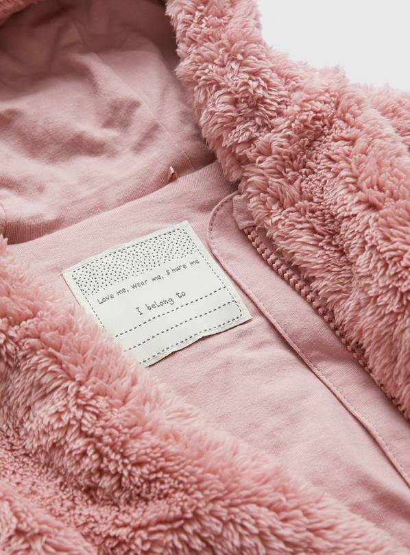 Sainsbury's pink 2025 faux fur jacket